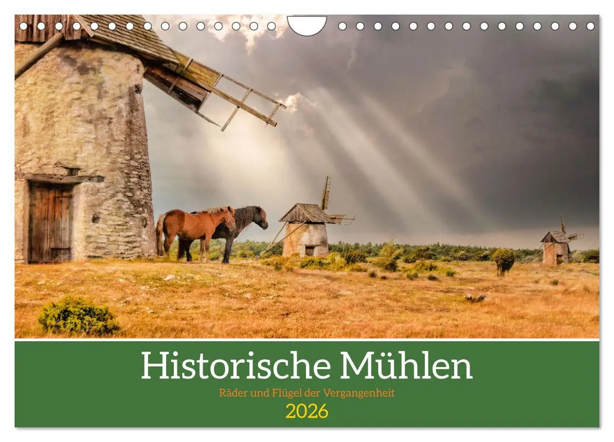 Cover: 9783457266182 | Historische Mühlen - Räder und Flügel der Vergangenheit...