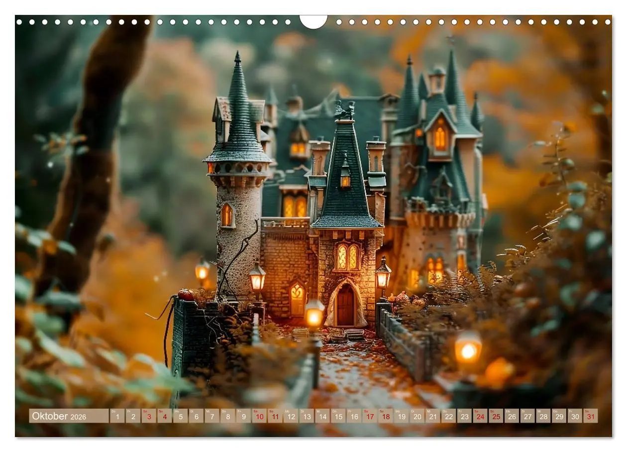Bild: 9783457406182 | Miniaturwelt Burgen und Schlösser (Wandkalender 2026 DIN A3 quer),...