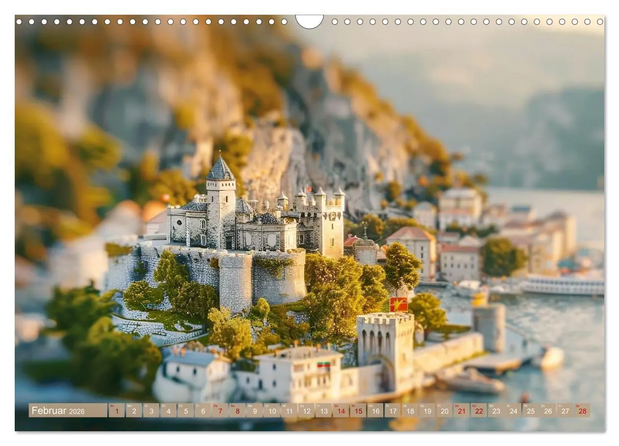 Bild: 9783457406182 | Miniaturwelt Burgen und Schlösser (Wandkalender 2026 DIN A3 quer),...
