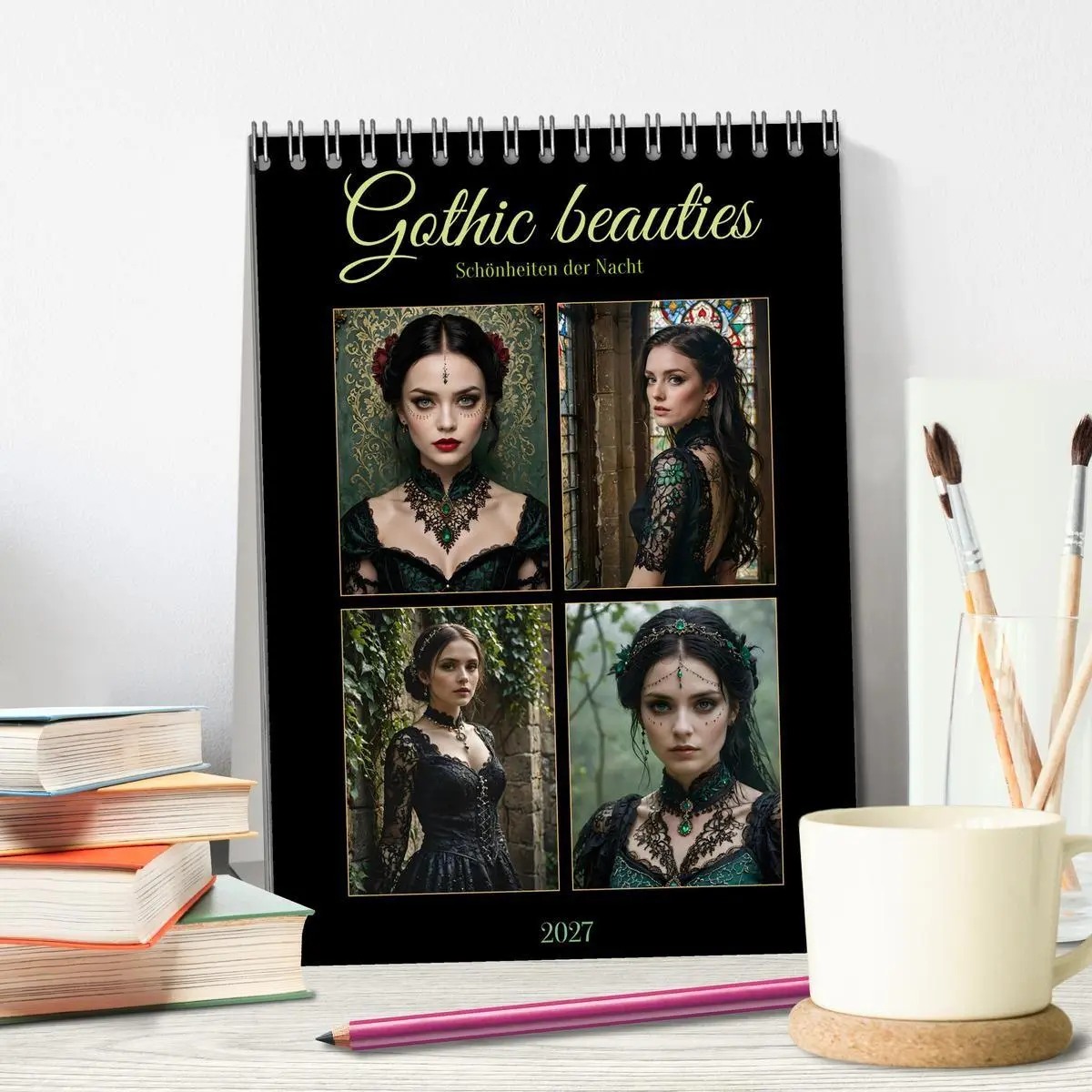 Bild: 9783569066182 | Gothic beauties - Schönheiten der Nacht (Tischkalender 2027 DIN A5...