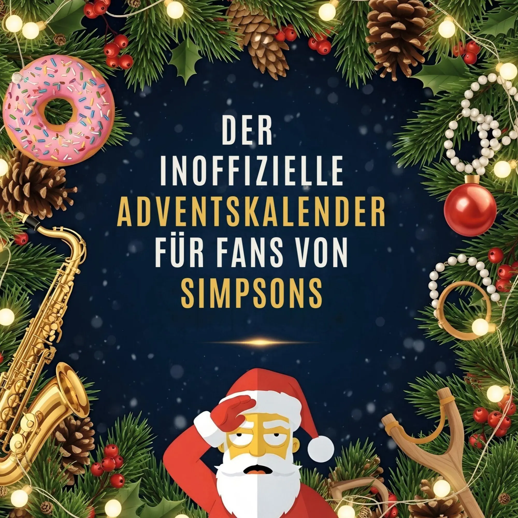 Cover: 9783695316182 | Der inoffizielle Adventskalender für Fans von Simpsons | Elias Schulz