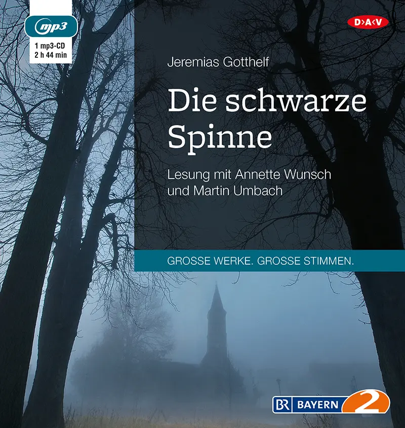Cover: 9783862316182 | Die schwarze Spinne, 1 Audio-CD, 1 MP3 | Jeremias Gotthelf | Audio-CD
