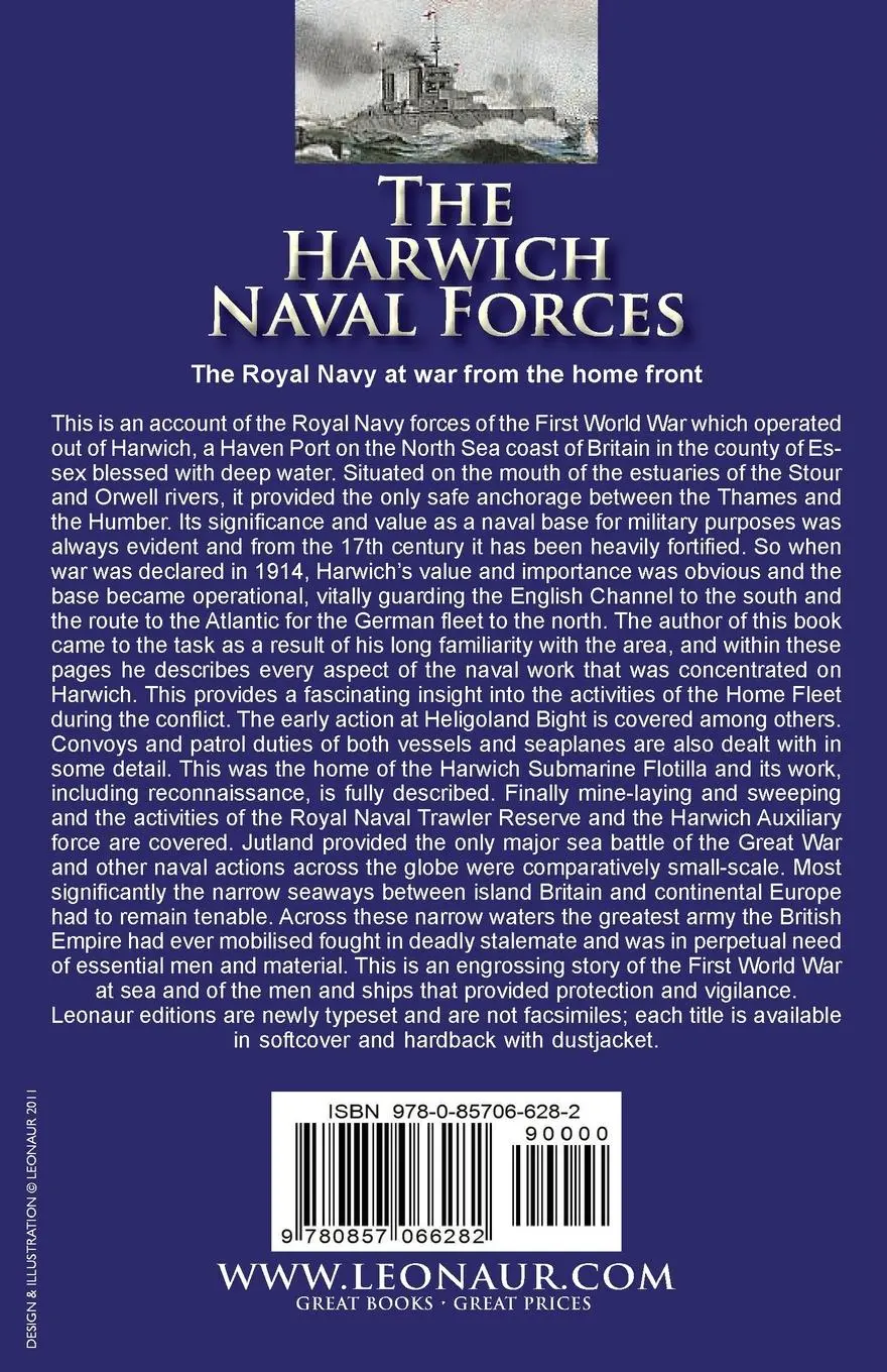 Rückseite: 9780857066282 | The Harwich Naval Forces | Their Part in the Great War, 1914-1918