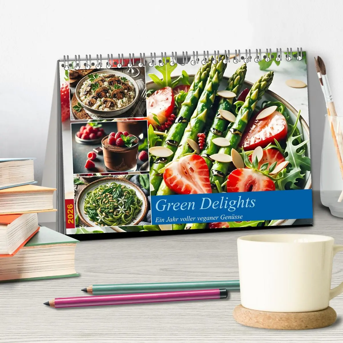 Bild: 9783457256282 | Green Delights - Ein Jahr voller veganer Genüsse (Tischkalender...