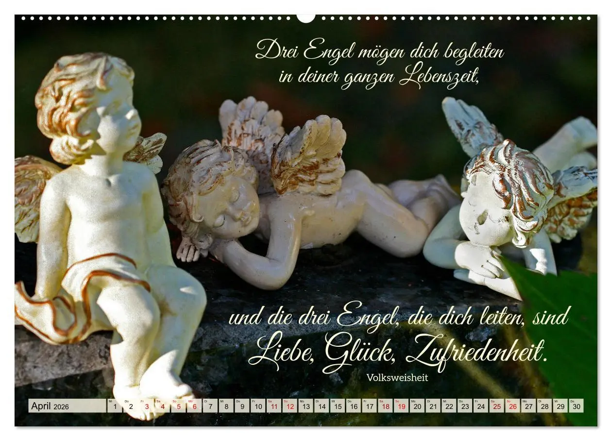 Bild: 9783457636282 | Geborgen unter Engelsflügeln (Wandkalender 2026 DIN A2 quer),...