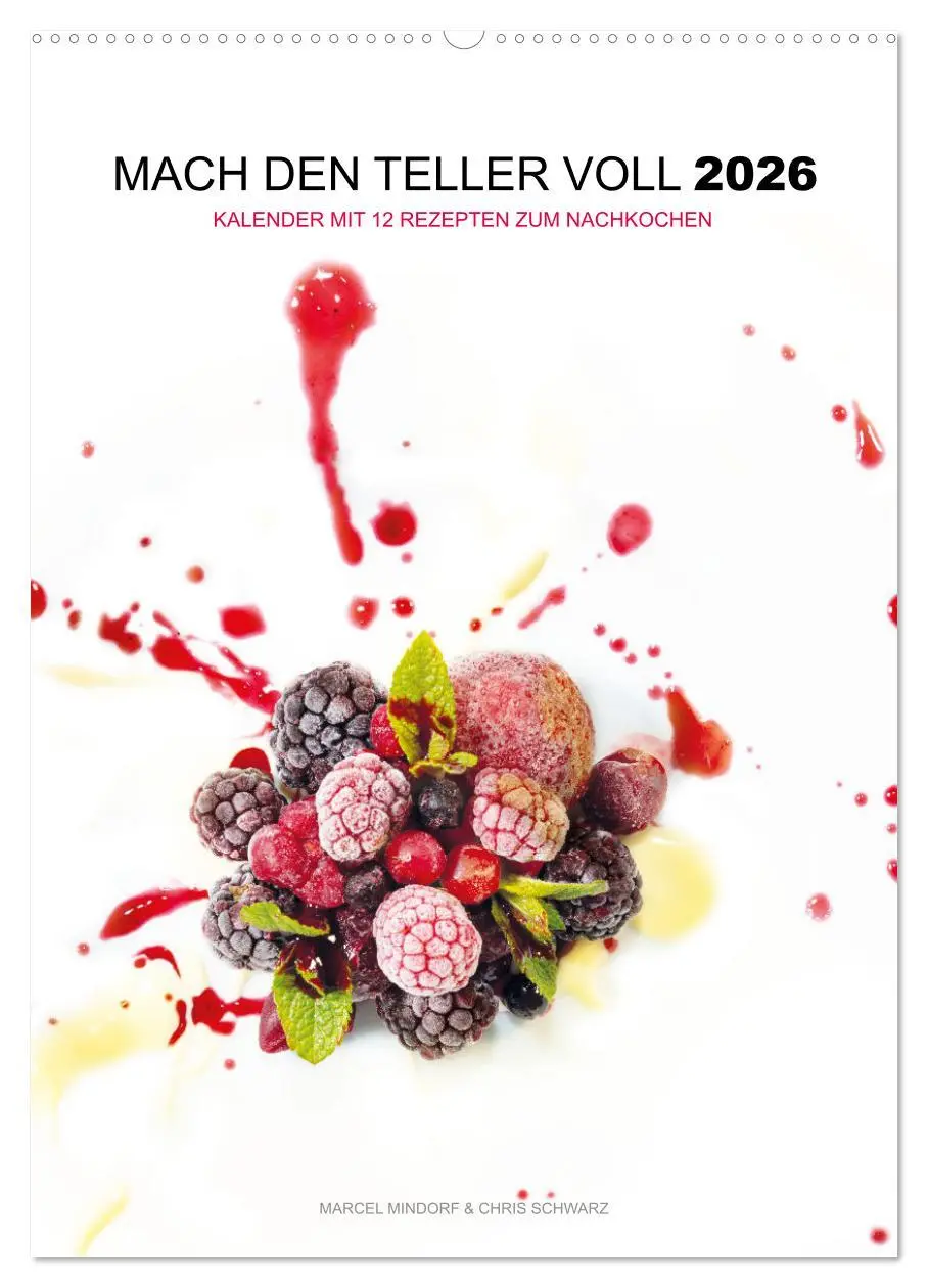 Cover: 9783516346282 | Mach den Teller voll 2026 (Wandkalender 2026 DIN A2 hoch), CALVENDO...