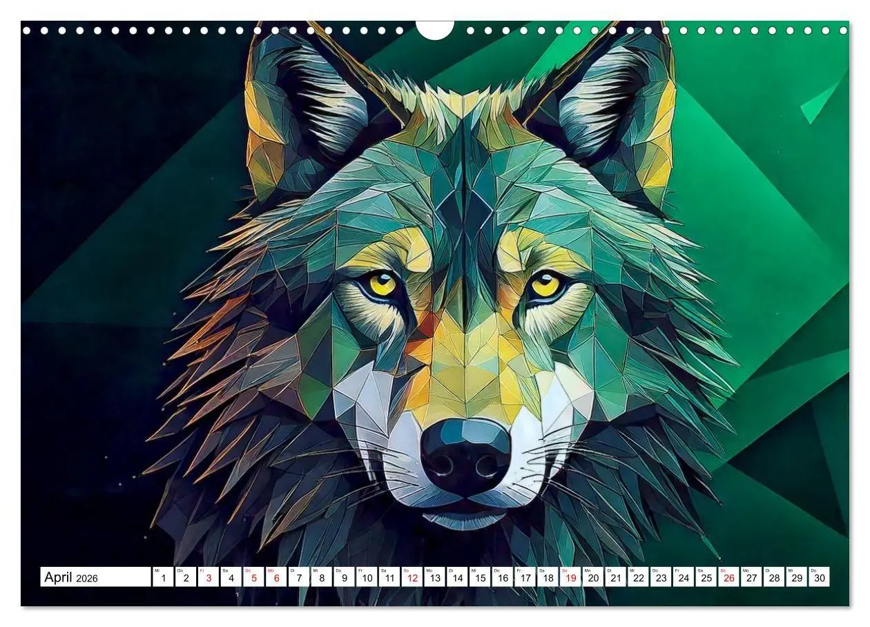 Bild: 9783516726282 | Low Poly Wildlife (Wandkalender 2026 DIN A3 quer), CALVENDO...