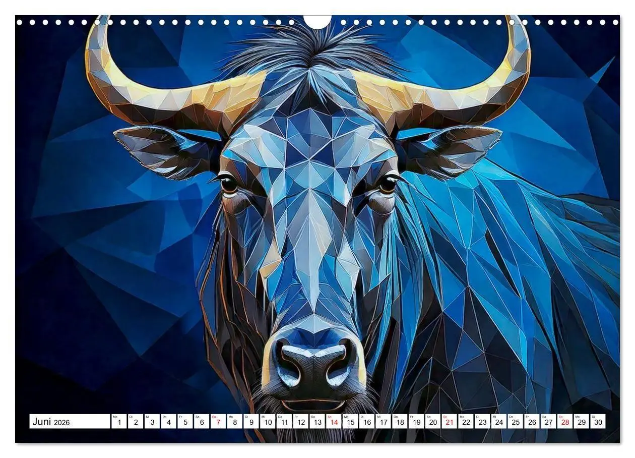 Bild: 9783516726282 | Low Poly Wildlife (Wandkalender 2026 DIN A3 quer), CALVENDO...