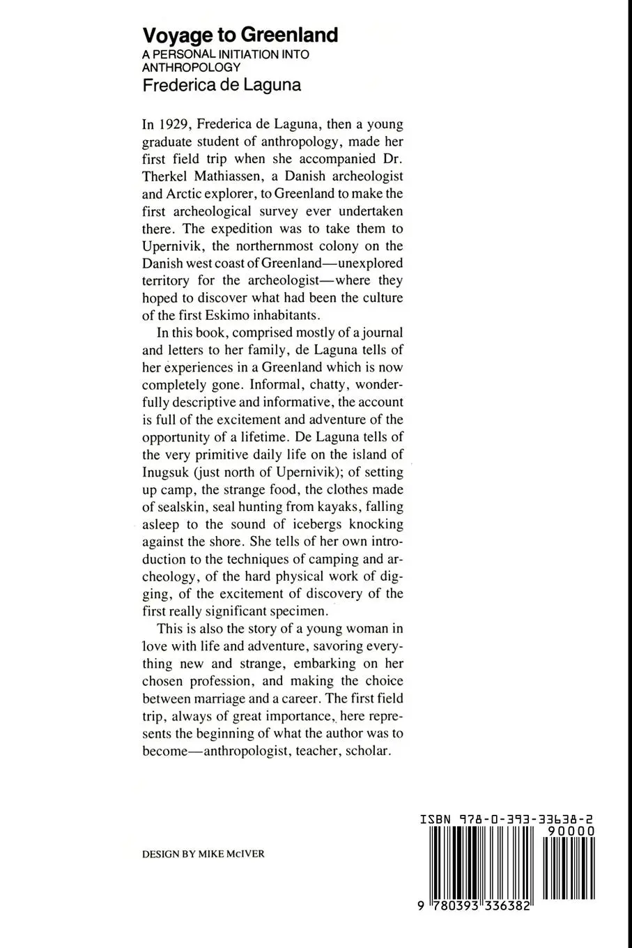 Rückseite: 9780393336382 | Voyage to Greenland | A Personal Initiation into Anthropology | Laguna