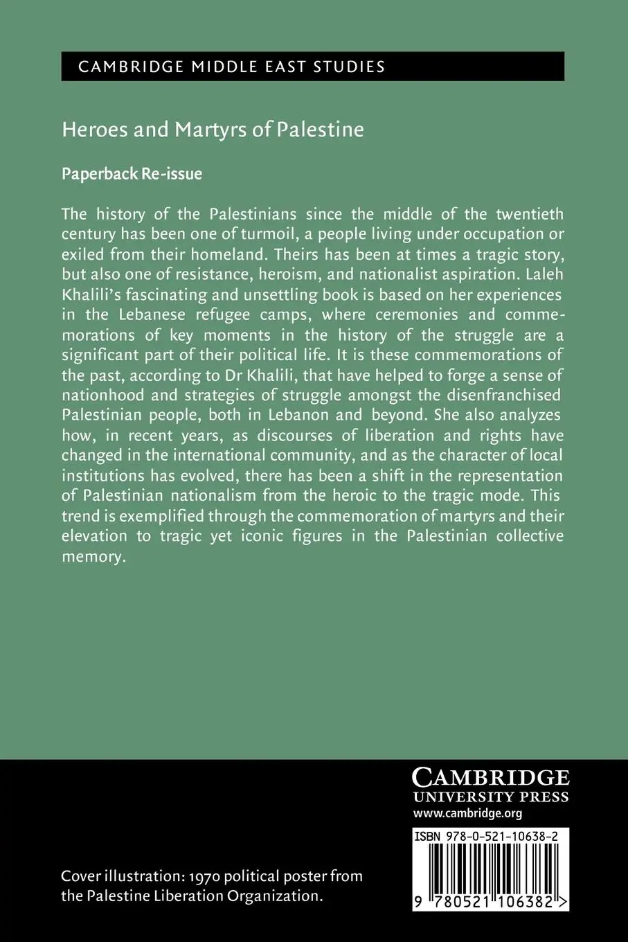 Rückseite: 9780521106382 | Heroes and Martyrs of Palestine | Laleh Khalili | Taschenbuch | 2008