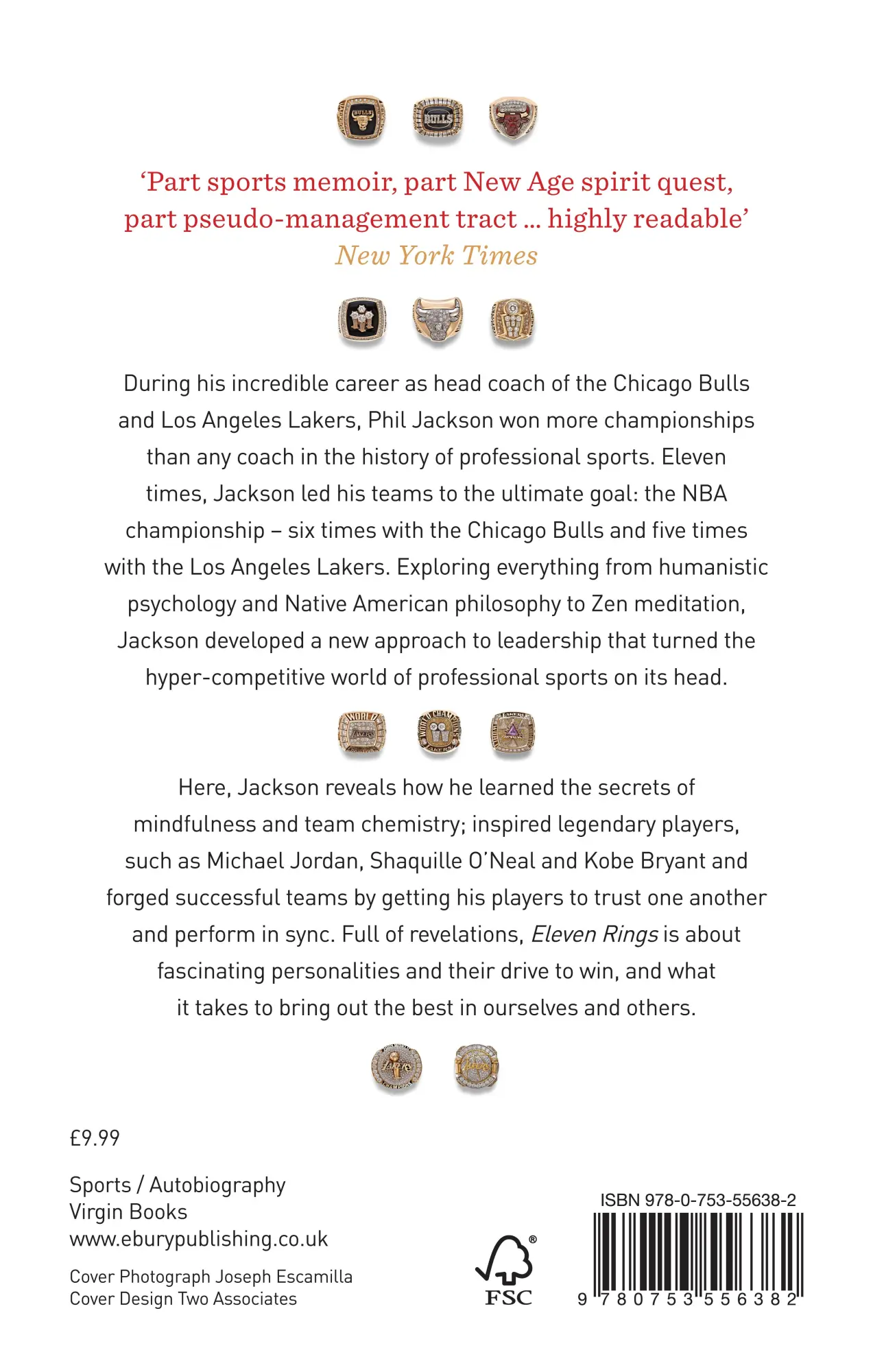 Rückseite: 9780753556382 | Eleven Rings | Phil Jackson (u. a.) | Taschenbuch | Englisch | 2015