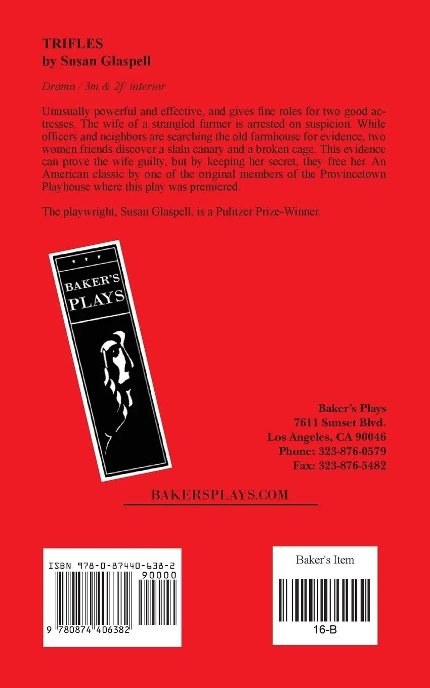 Rückseite: 9780874406382 | Trifles | Susan Glaspell | Taschenbuch | Kartoniert / Broschiert