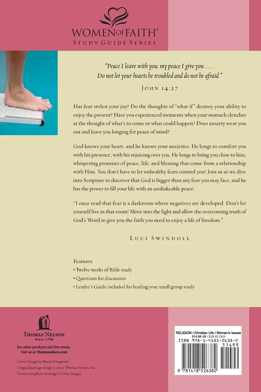 Rückseite: 9781418526382 | Overcoming Fear | Margaret Feinberg | Taschenbuch | Englisch | 2007