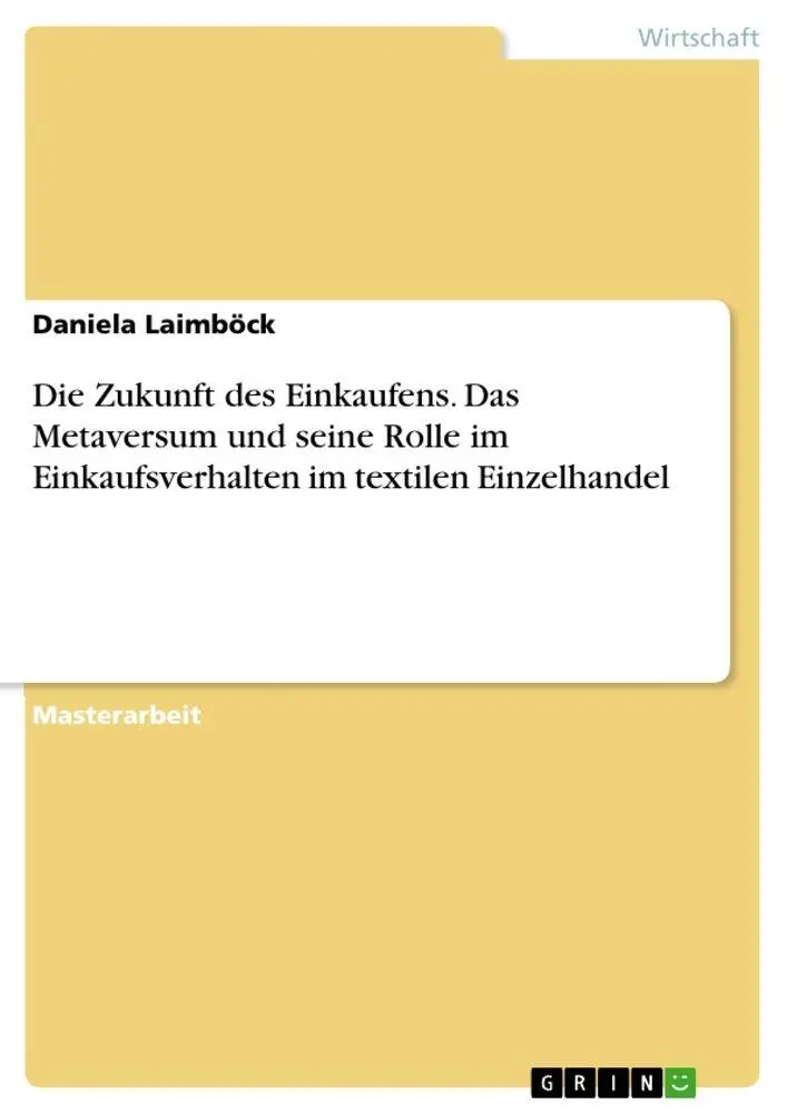 Cover: 9783389006382 | Die Zukunft des Einkaufens. Das Metaversum und seine Rolle im...