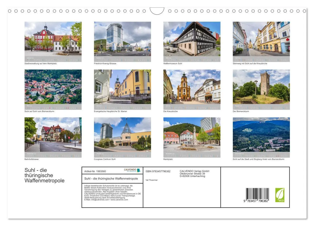 Bild: 9783457796382 | Suhl - die thüringische Waffenmetropole (Wandkalender 2026 DIN A3...