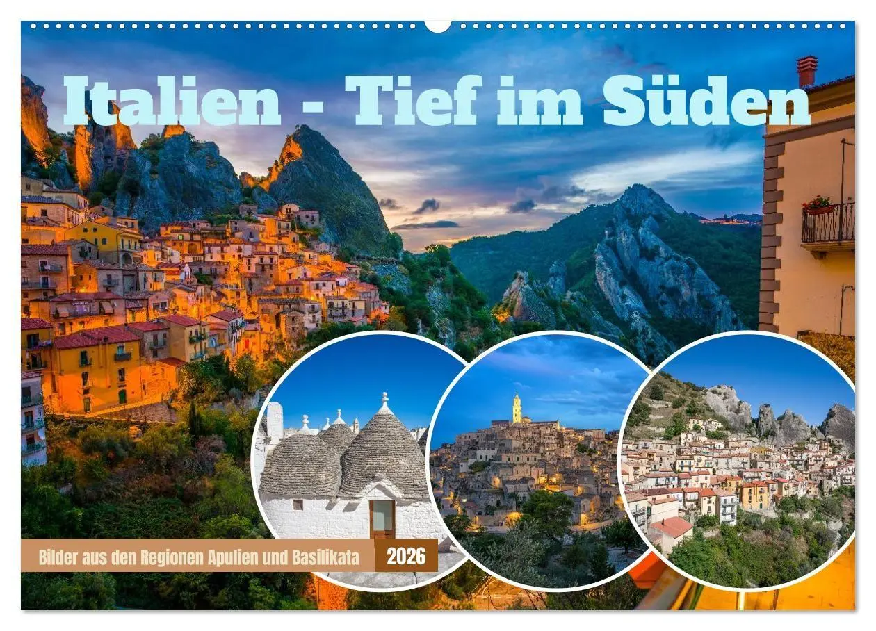 Cover: 9783516716382 | Italien - Tief im Süden (Wandkalender 2026 DIN A2 quer), CALVENDO...