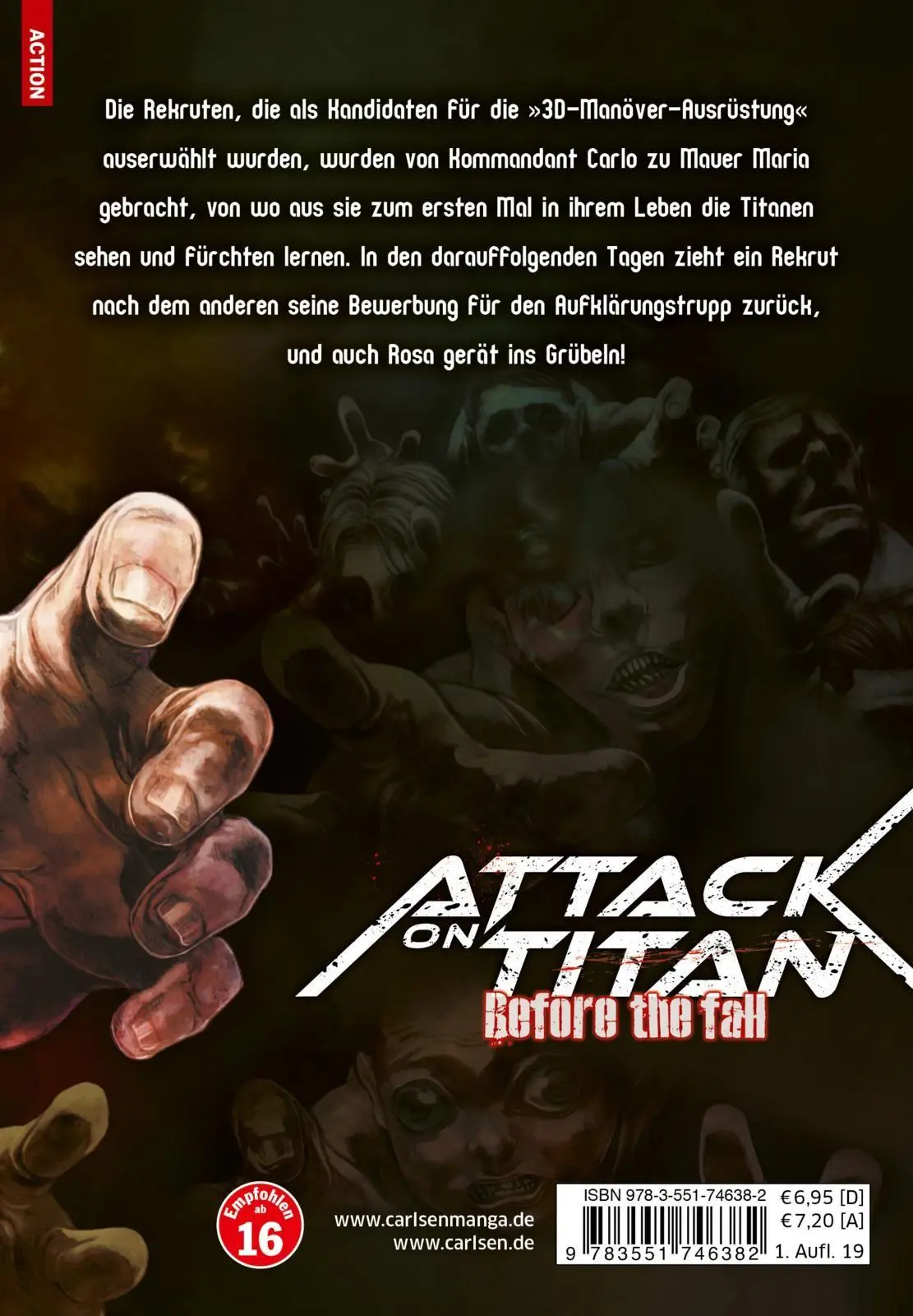 Rückseite: 9783551746382 | Attack on Titan - Before the Fall 14 | Hajime Isayama (u. a.) | Buch