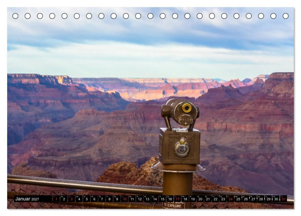 Bild: 9783569736382 | GRAND CANYON - Einblicke (Tischkalender 2027 DIN A5 quer), CALVENDO...