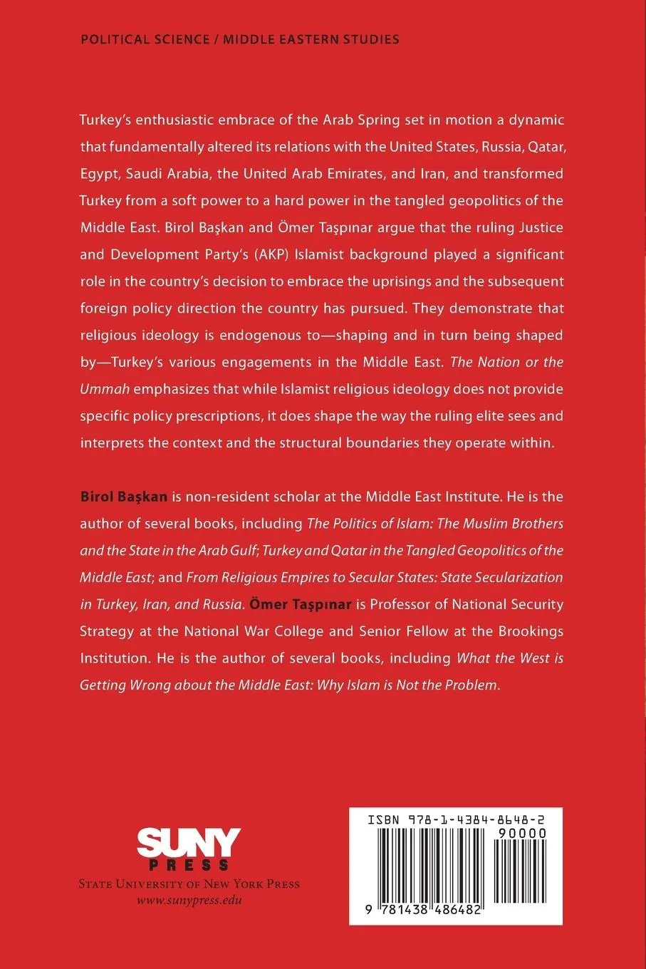Rückseite: 9781438486482 | The Nation or the Ummah | Islamism and Turkish Foreign Policy | Buch