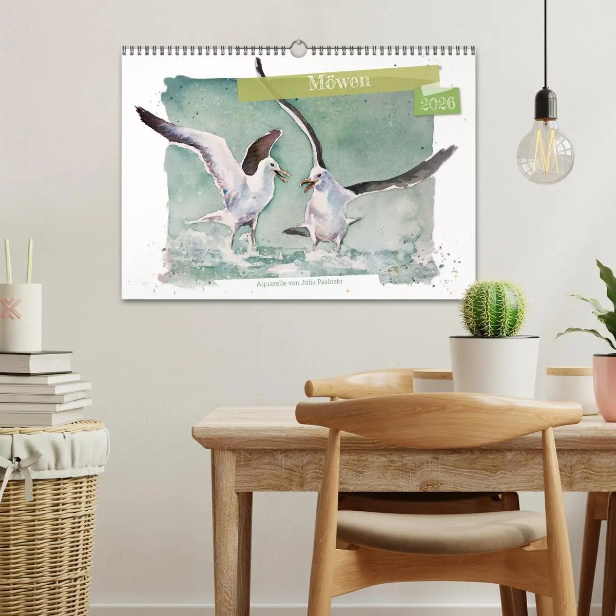 Bild: 9783457546482 | Möwen - Aquarelle von Julia Pasinski (Wandkalender 2026 DIN A3...