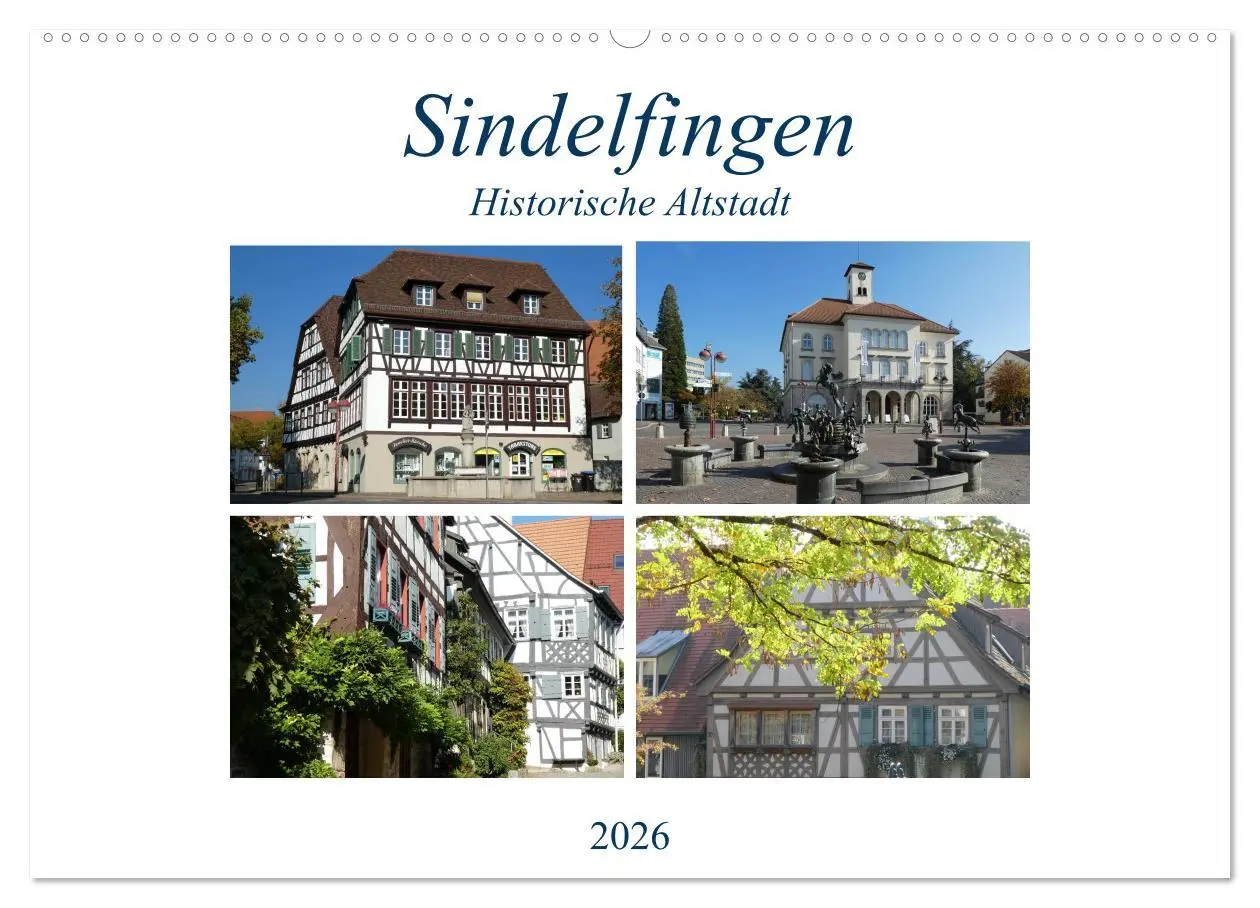 Cover: 9783457926482 | Sindelfingen - Historische Altstadt (Wandkalender 2026 DIN A2...