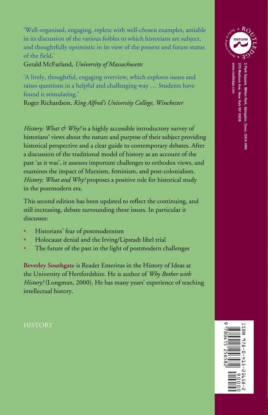 Rückseite: 9780415256582 | History | What and Why?: Ancient, Modern and Postmodern Perspectives