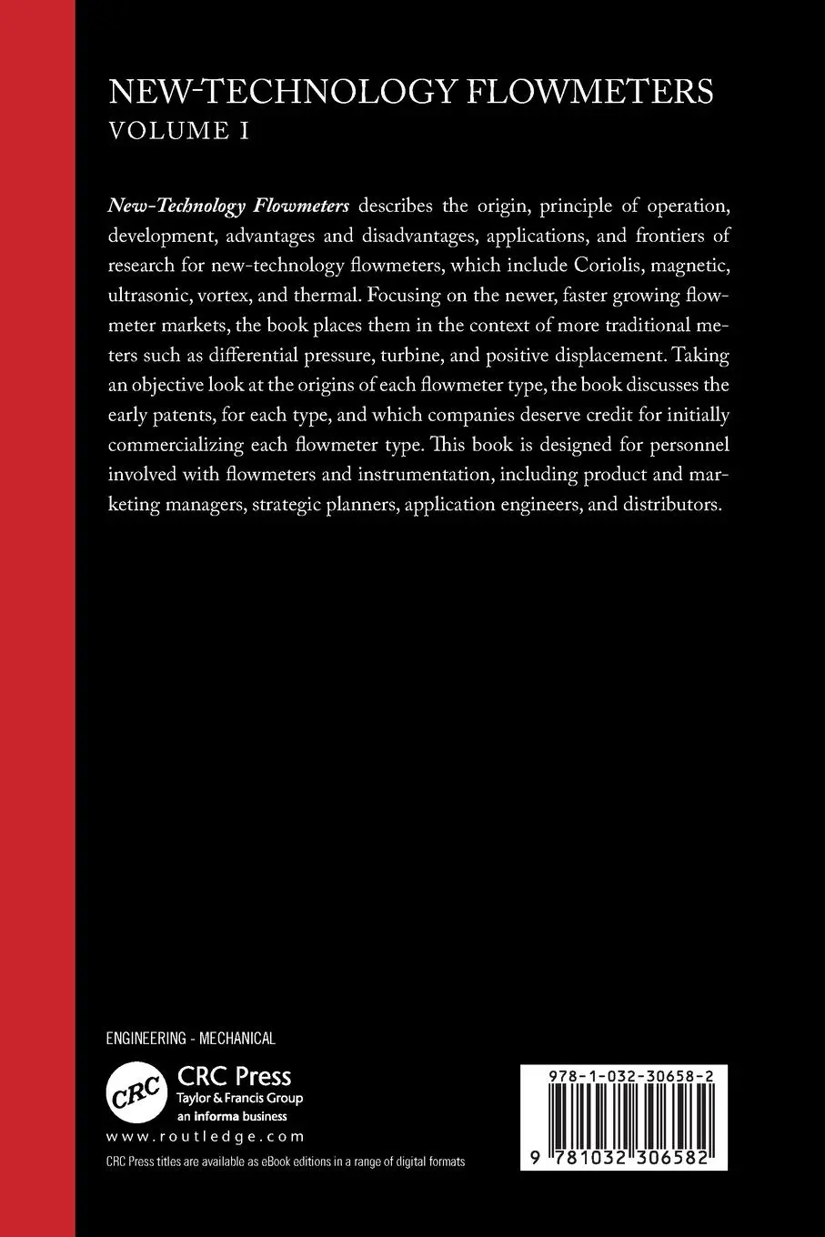 Rückseite: 9781032306582 | New-Technology Flowmeters | Volume I | Jesse Yoder | Taschenbuch