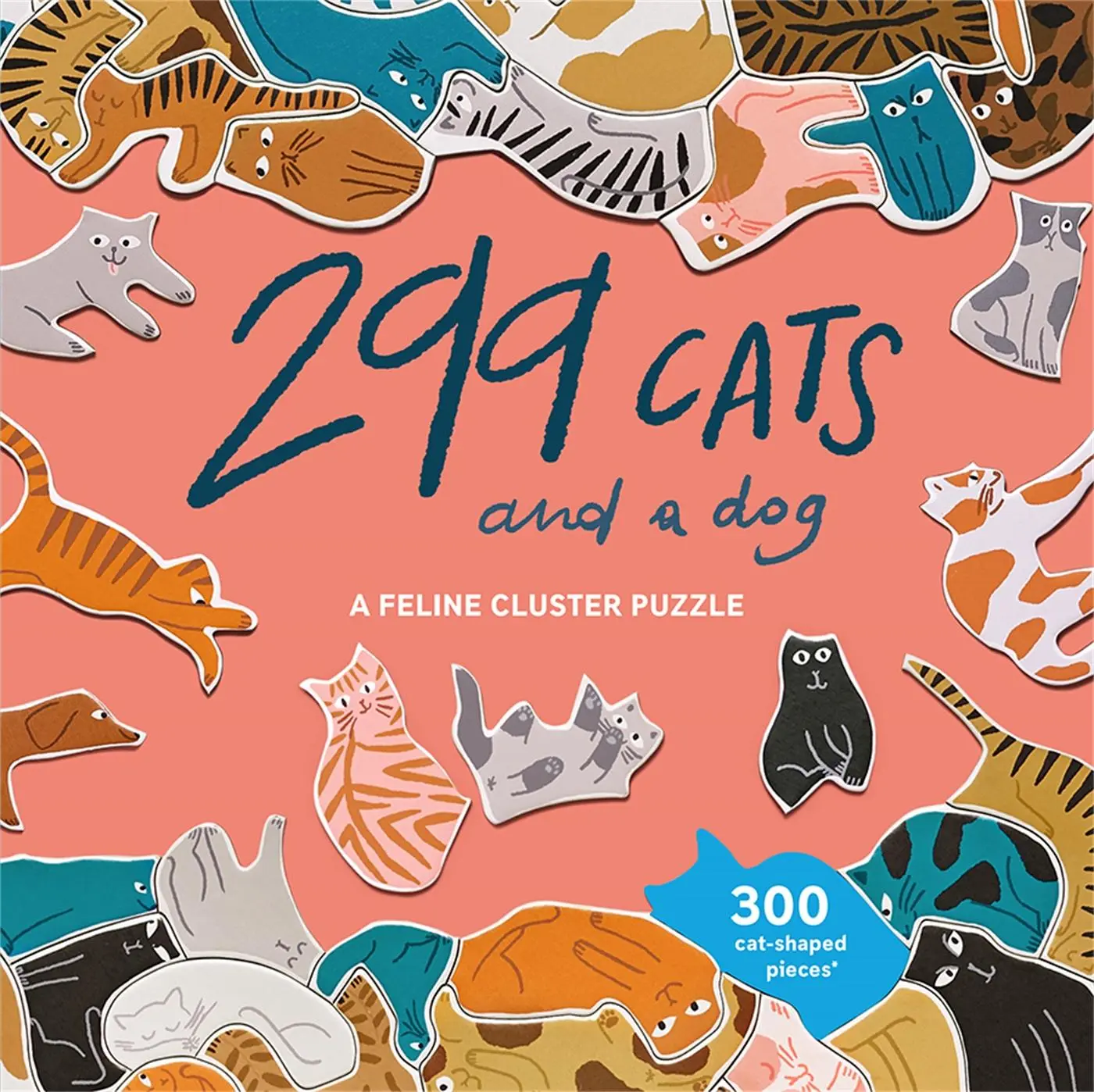 Cover: 9781786276582 | 299 Cats (and a Dog) 300 Piece Cluster Puzzle | Léa Maupetit | Spiel