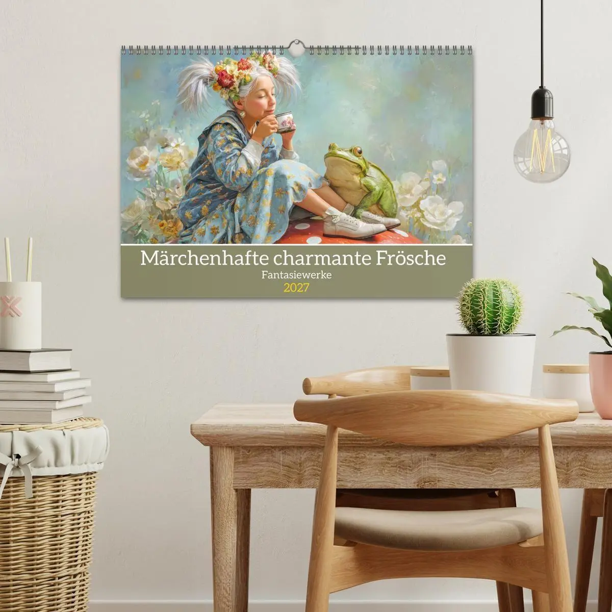 Bild: 9783516796582 | Märchenhafte charmante Frösche - Fantasiewerke (Wandkalender 2027...