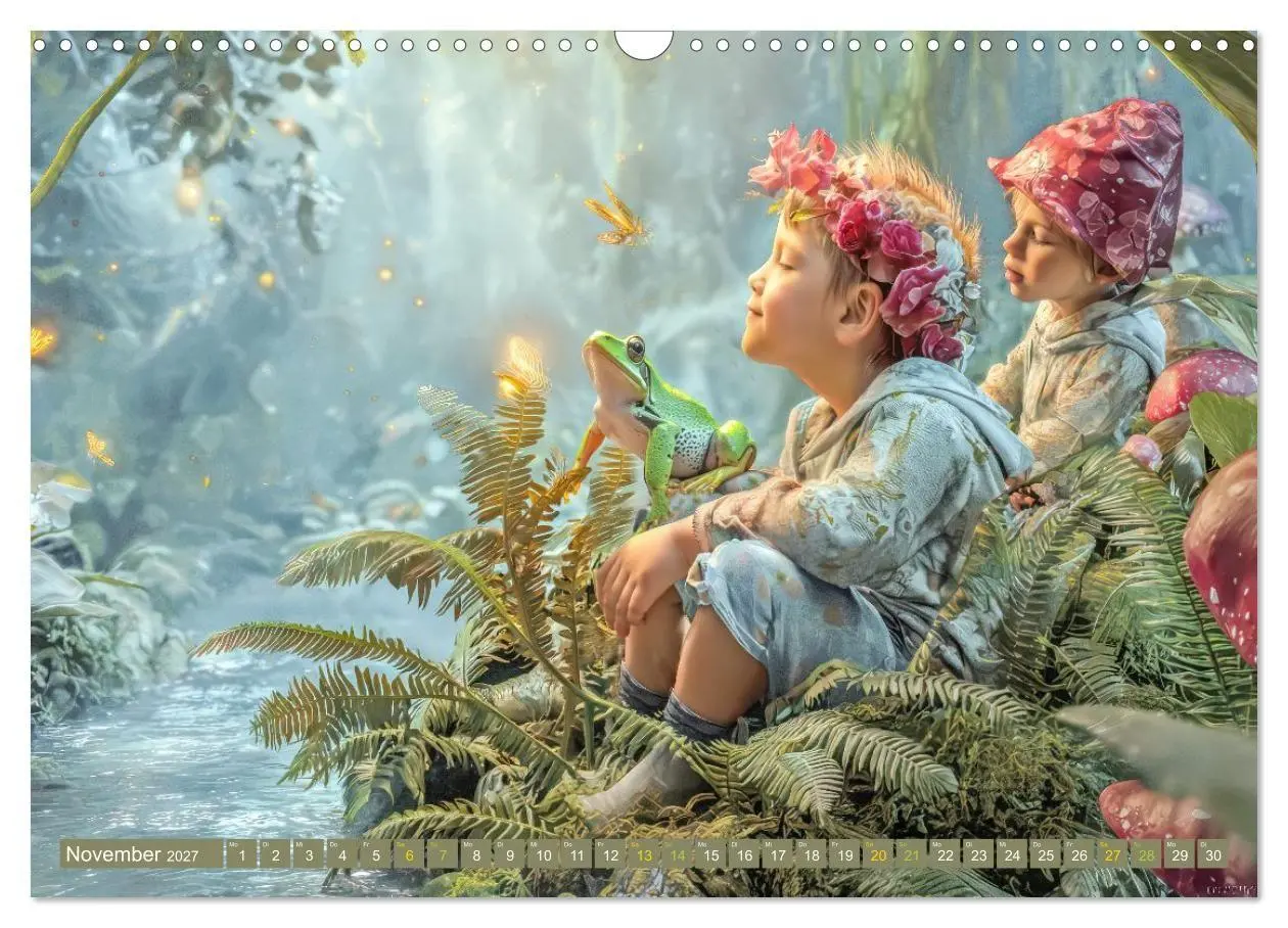Bild: 9783516796582 | Märchenhafte charmante Frösche - Fantasiewerke (Wandkalender 2027...