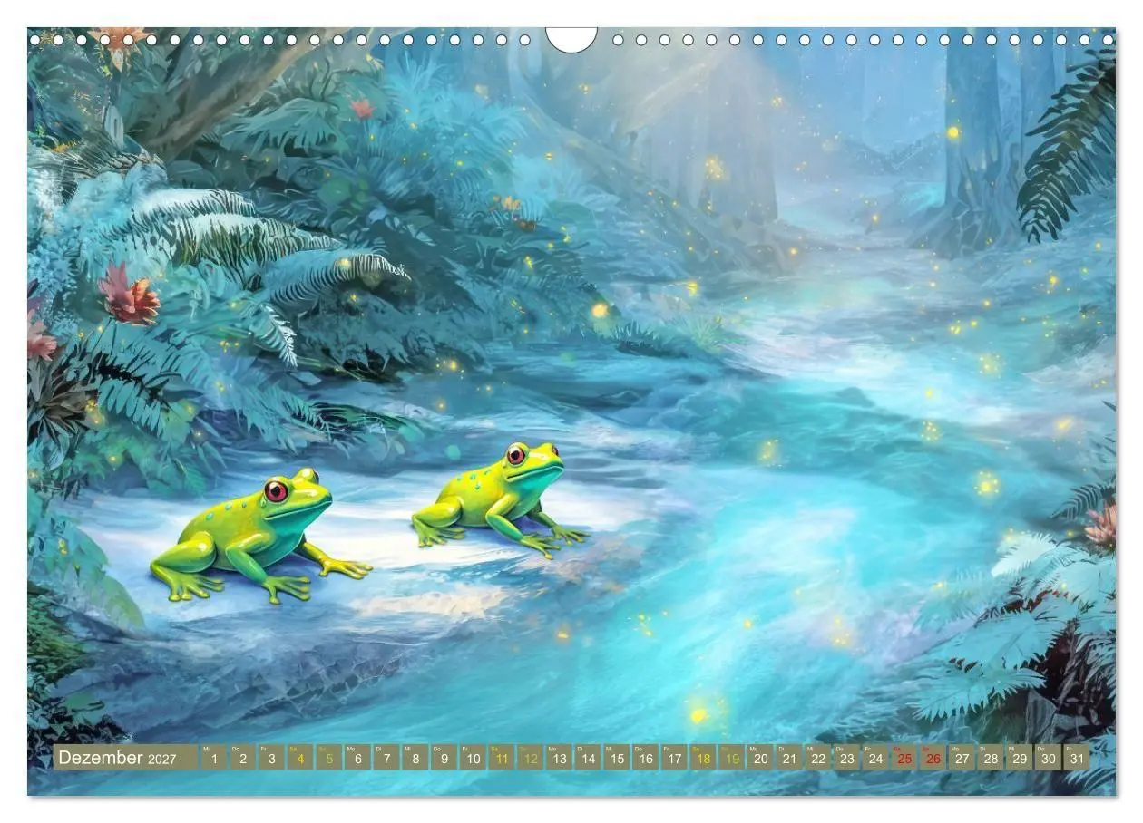 Bild: 9783516796582 | Märchenhafte charmante Frösche - Fantasiewerke (Wandkalender 2027...