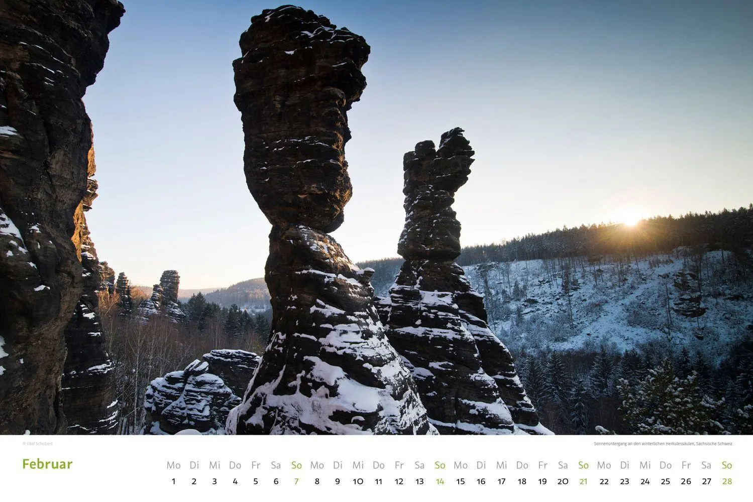 Bild: 9783938916582 | Kalender Sächsische &amp; Böhmische Schweiz 2027 | Wandkalender 45 x 30 cm