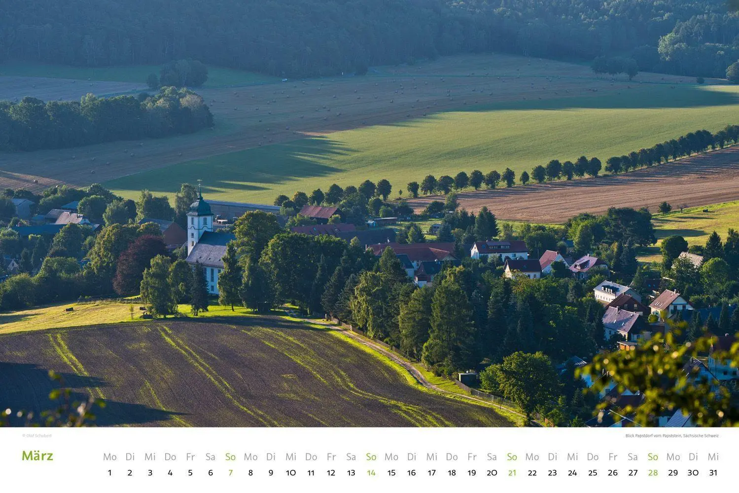 Bild: 9783938916582 | Kalender Sächsische &amp; Böhmische Schweiz 2027 | Wandkalender 45 x 30 cm