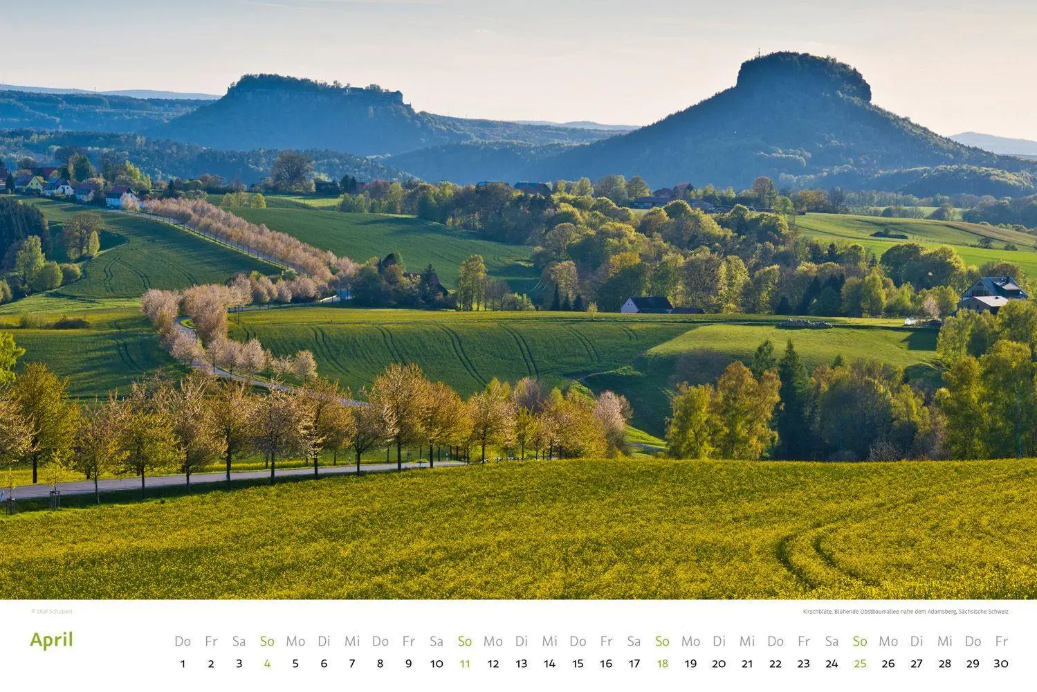 Bild: 9783938916582 | Kalender Sächsische &amp; Böhmische Schweiz 2027 | Wandkalender 45 x 30 cm