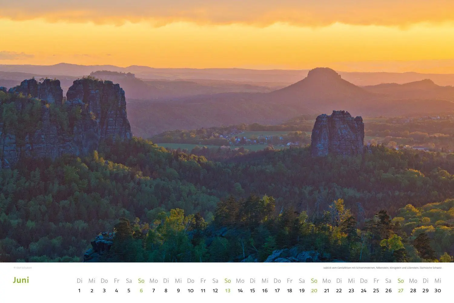 Bild: 9783938916582 | Kalender Sächsische &amp; Böhmische Schweiz 2027 | Wandkalender 45 x 30 cm