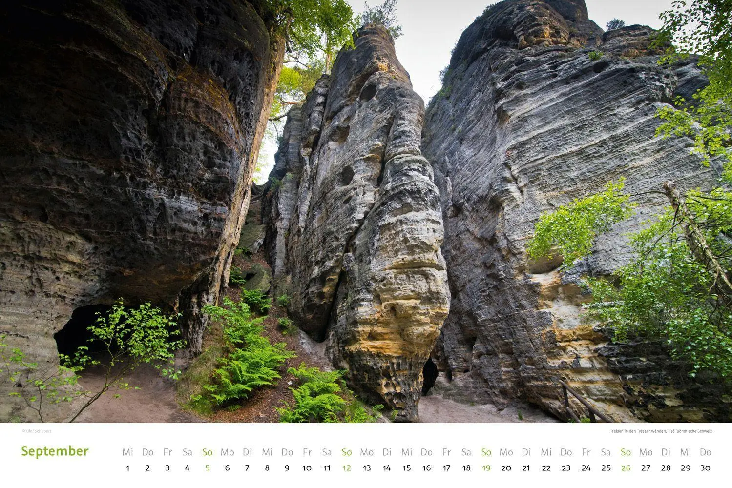 Bild: 9783938916582 | Kalender Sächsische &amp; Böhmische Schweiz 2027 | Wandkalender 45 x 30 cm