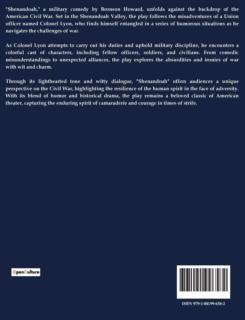 Rückseite: 9791041996582 | Shenandoah, a military comedy | Bronson Howard | Taschenbuch | 2024