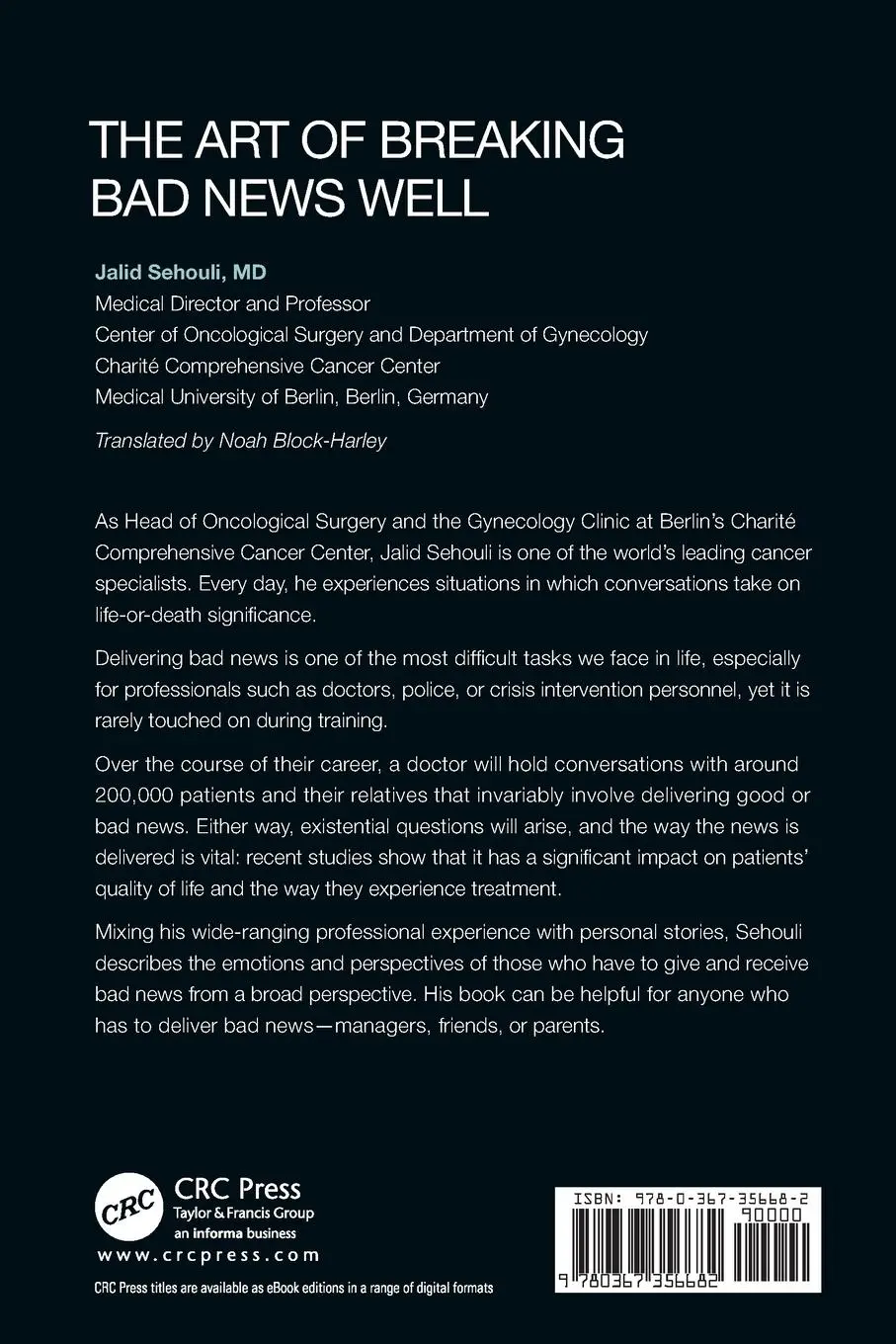 Rückseite: 9780367356682 | The Art of Breaking Bad News Well | Jalid Sehouli | Taschenbuch | 2019