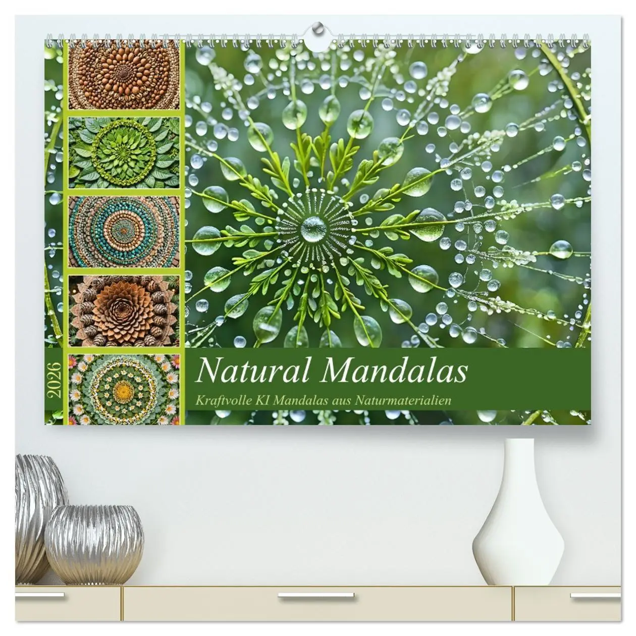 Cover: 9783457386682 | Natural Mandalas - Kraftvolle KI Mandalas aus Naturmaterialien...