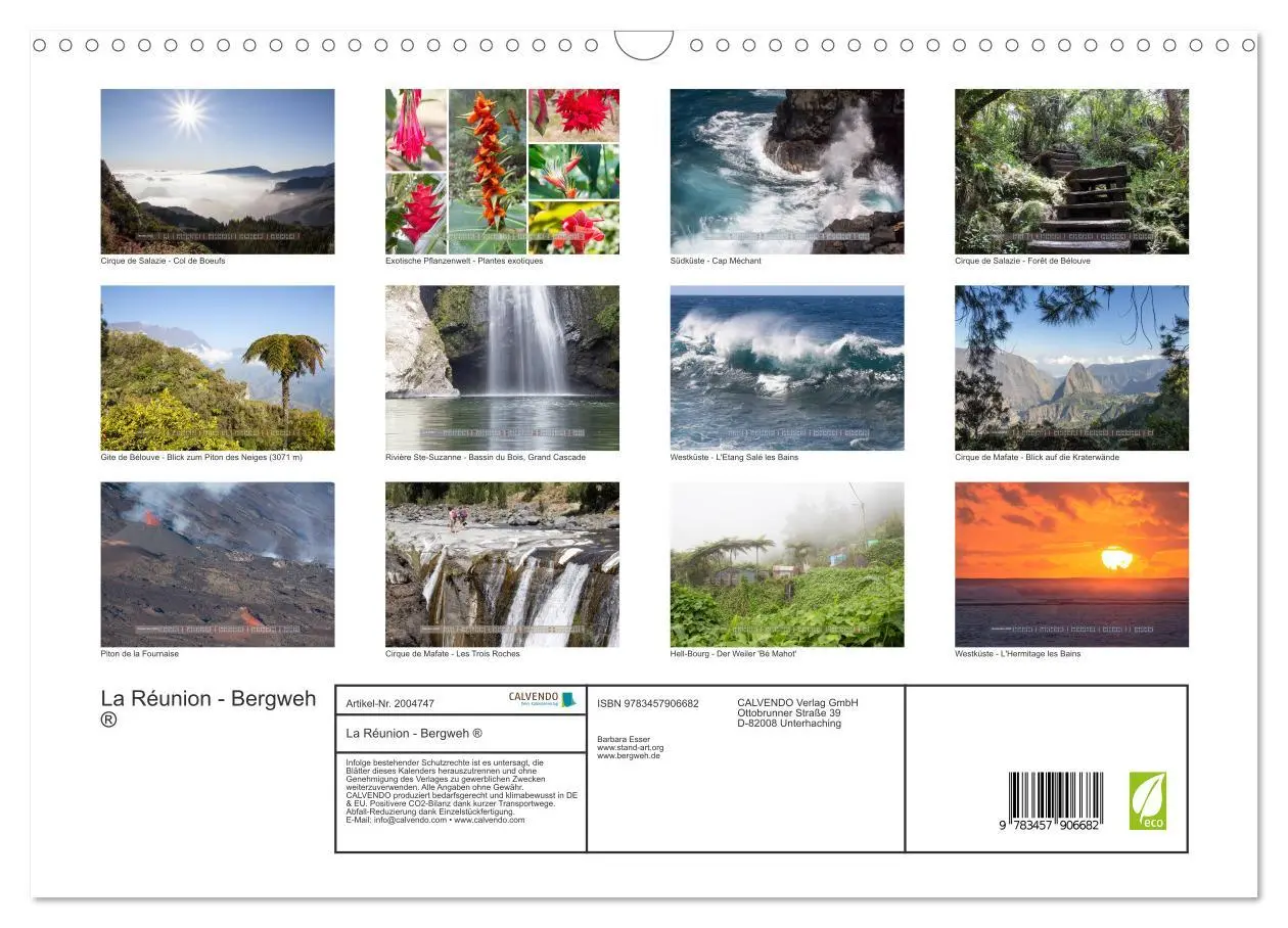 Bild: 9783457906682 | La Réunion - Bergweh ® (Wandkalender 2026 DIN A3 quer), CALVENDO...