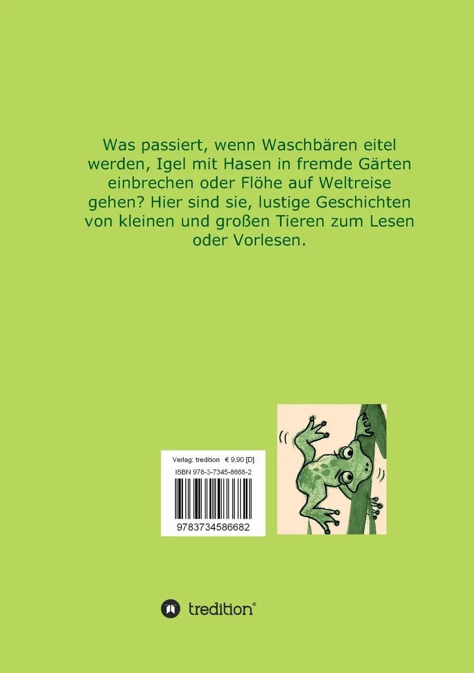 Rückseite: 9783734586682 | Waschbär, Igel, Floh &amp; Co | Lustige Geschichten zum Lesen und Vorlesen