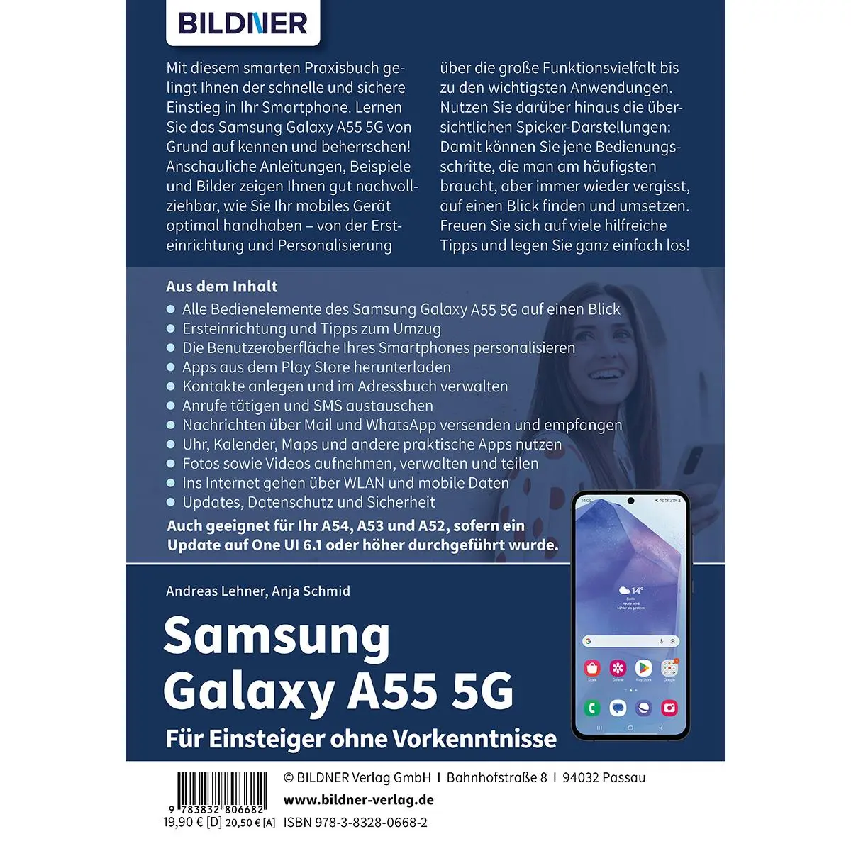 Rückseite: 9783832806682 | Samsung Galaxy A55 5G - Für Einsteiger ohne Vorkenntnisse | Schmid Rückseite: 9783832806682 | Samsung Galaxy A55 5G - Für Einsteiger ohne Vorkenntnisse | Schmid