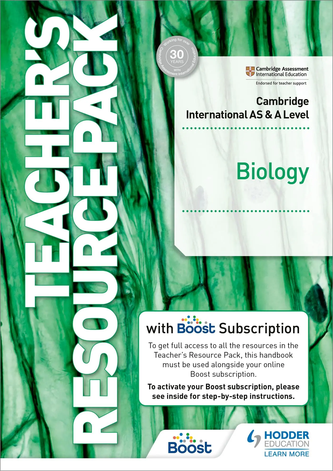 Cover: 9781398316782 | Cambridge International AS &amp; A Level Biology Teacher's Resource...
