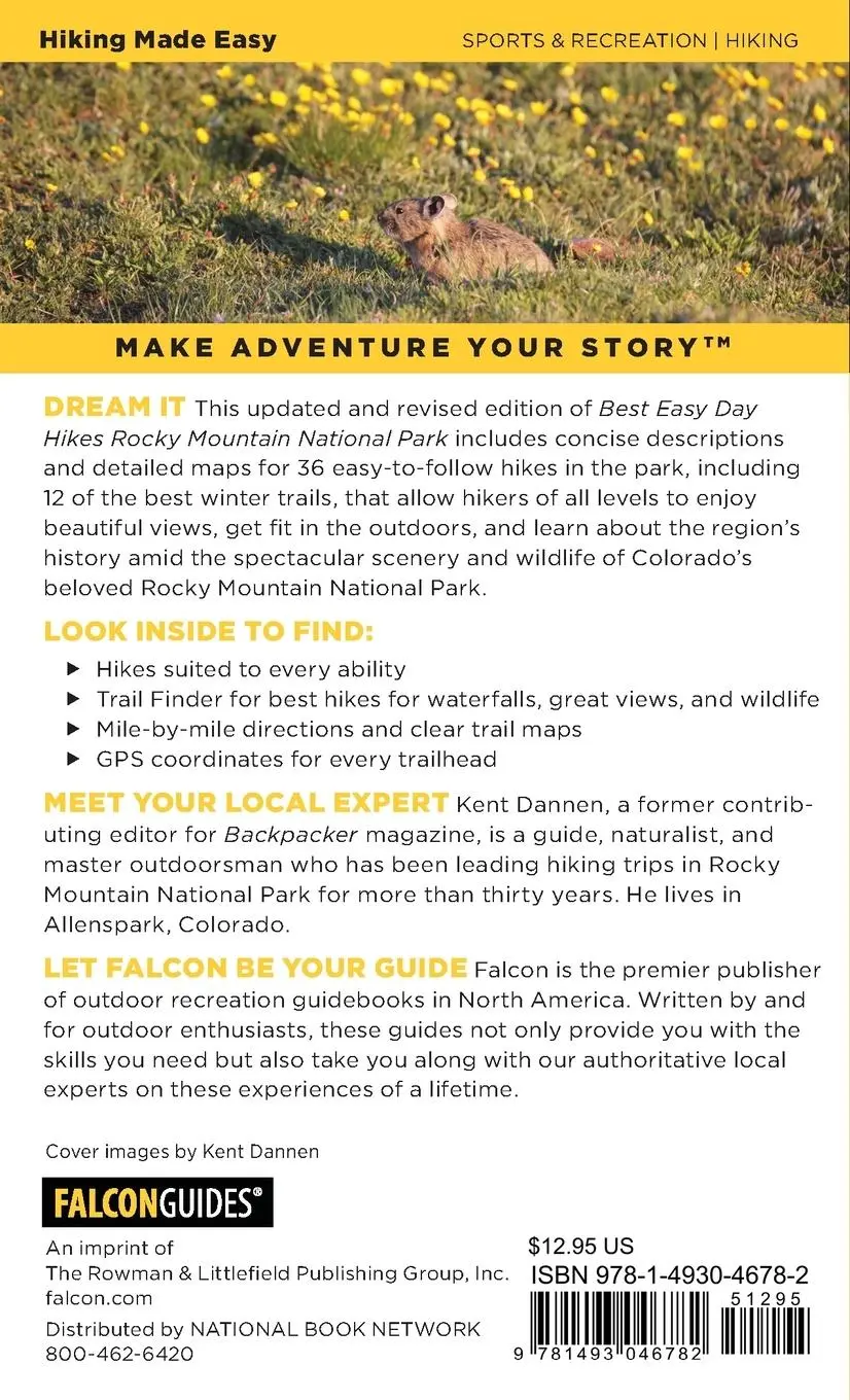 Rückseite: 9781493046782 | Best Easy Day Hikes Rocky Mountain National Park | Kent Dannen | Buch