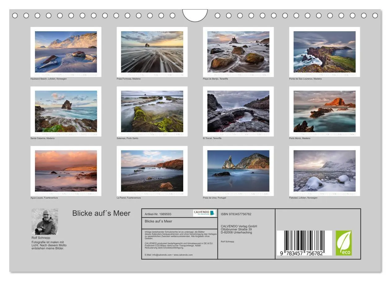 Bild: 9783457756782 | Blicke auf´s Meer (Wandkalender 2026 DIN A4 quer), CALVENDO...