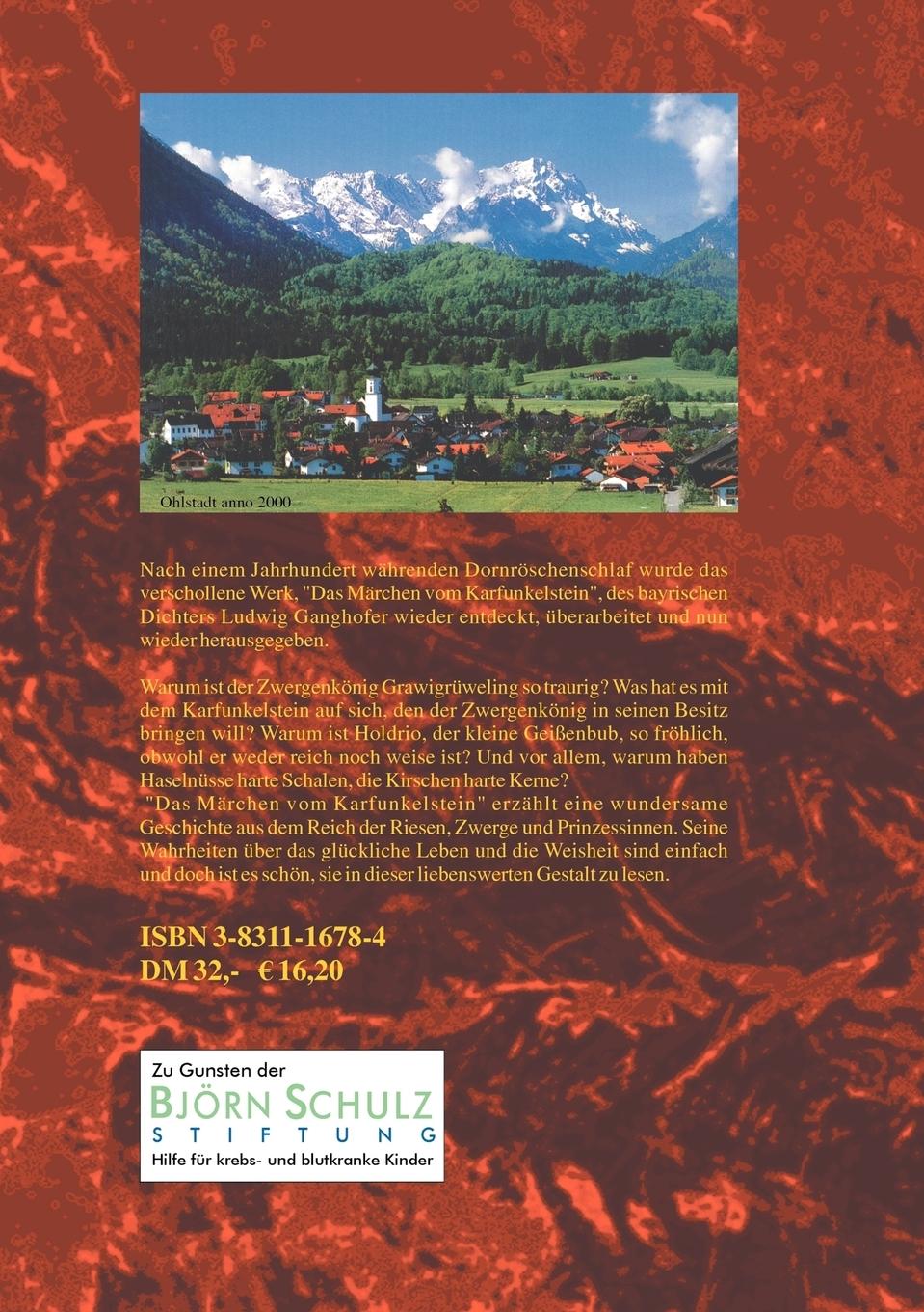 Rückseite: 9783831116782 | Das Märchen vom Karfunkelstein | Ludwig Ganghofer | Taschenbuch | 2000