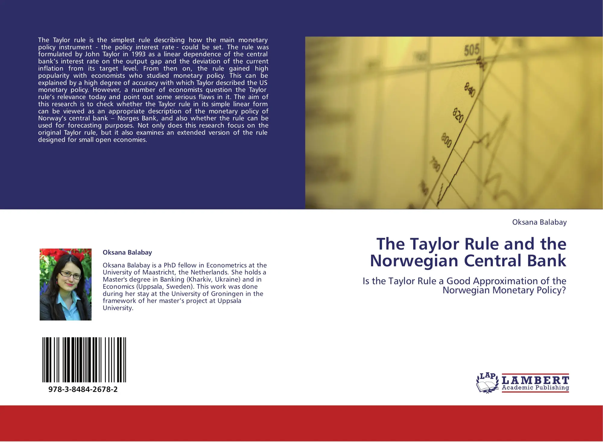 Cover: 9783848426782 | The Taylor Rule and the Norwegian Central Bank | Oksana Balabay | Buch