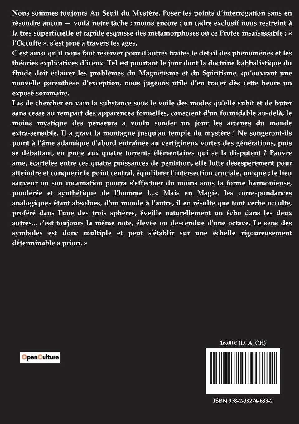 Rückseite: 9782382746882 | Au seuil du mystère | Stanislas De Guaita | Taschenbuch | Französisch