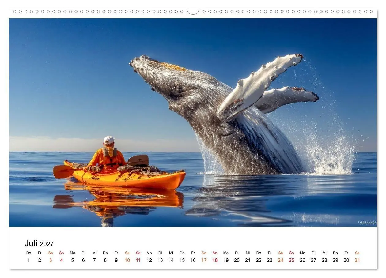 Bild: 9783516906882 | Wale - ein Jahr voller Meer (hochwertiger Premium Wandkalender 2027...