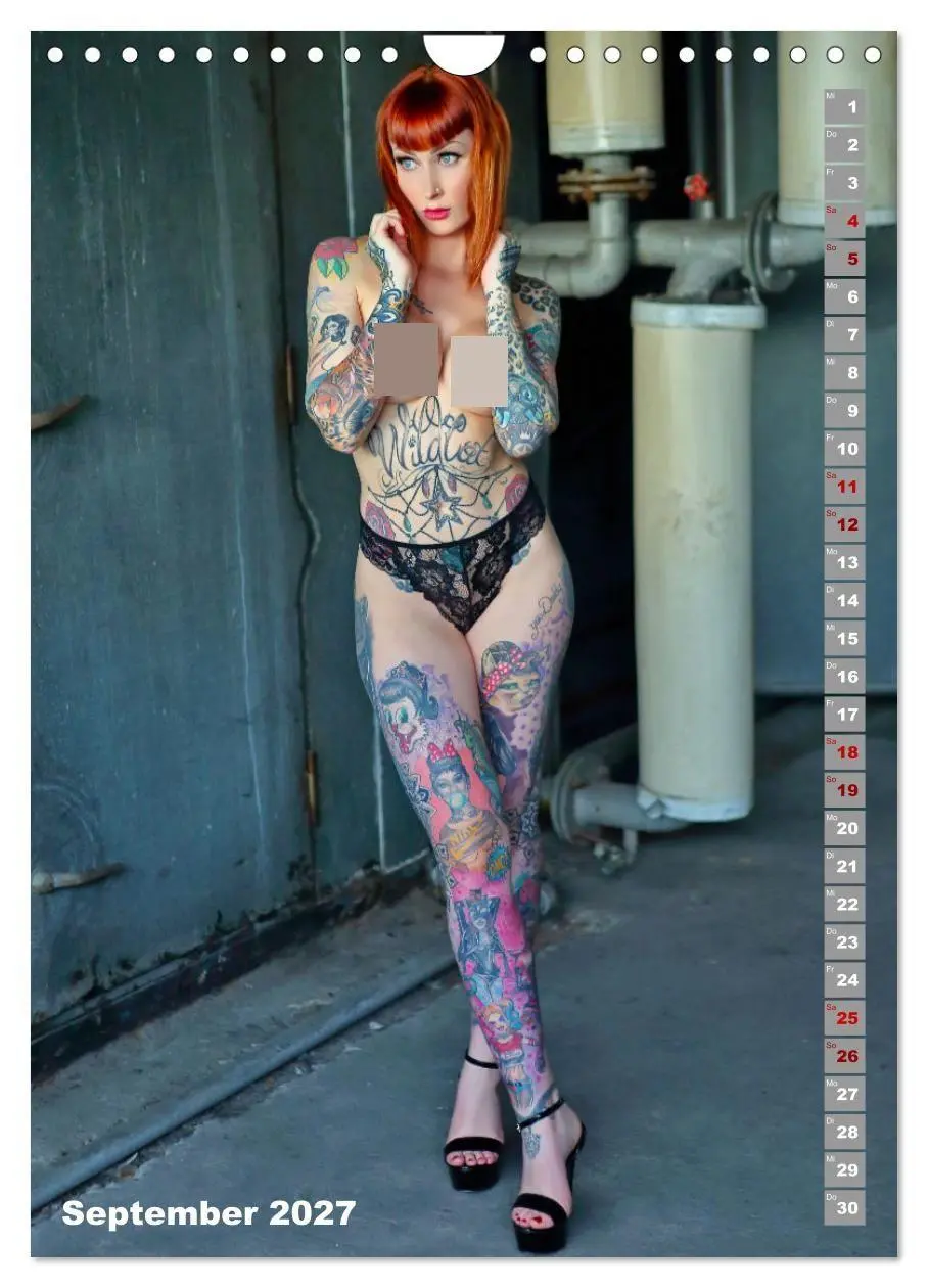 Bild: 9783569096882 | Beauty Tattoo Girls (Wandkalender 2027 DIN A4 hoch), CALVENDO...